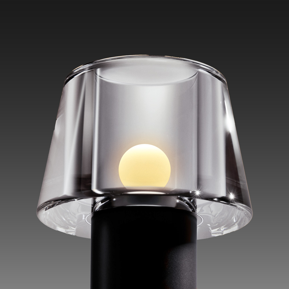 Occhio Era Design cordless lumonaire battery light glas