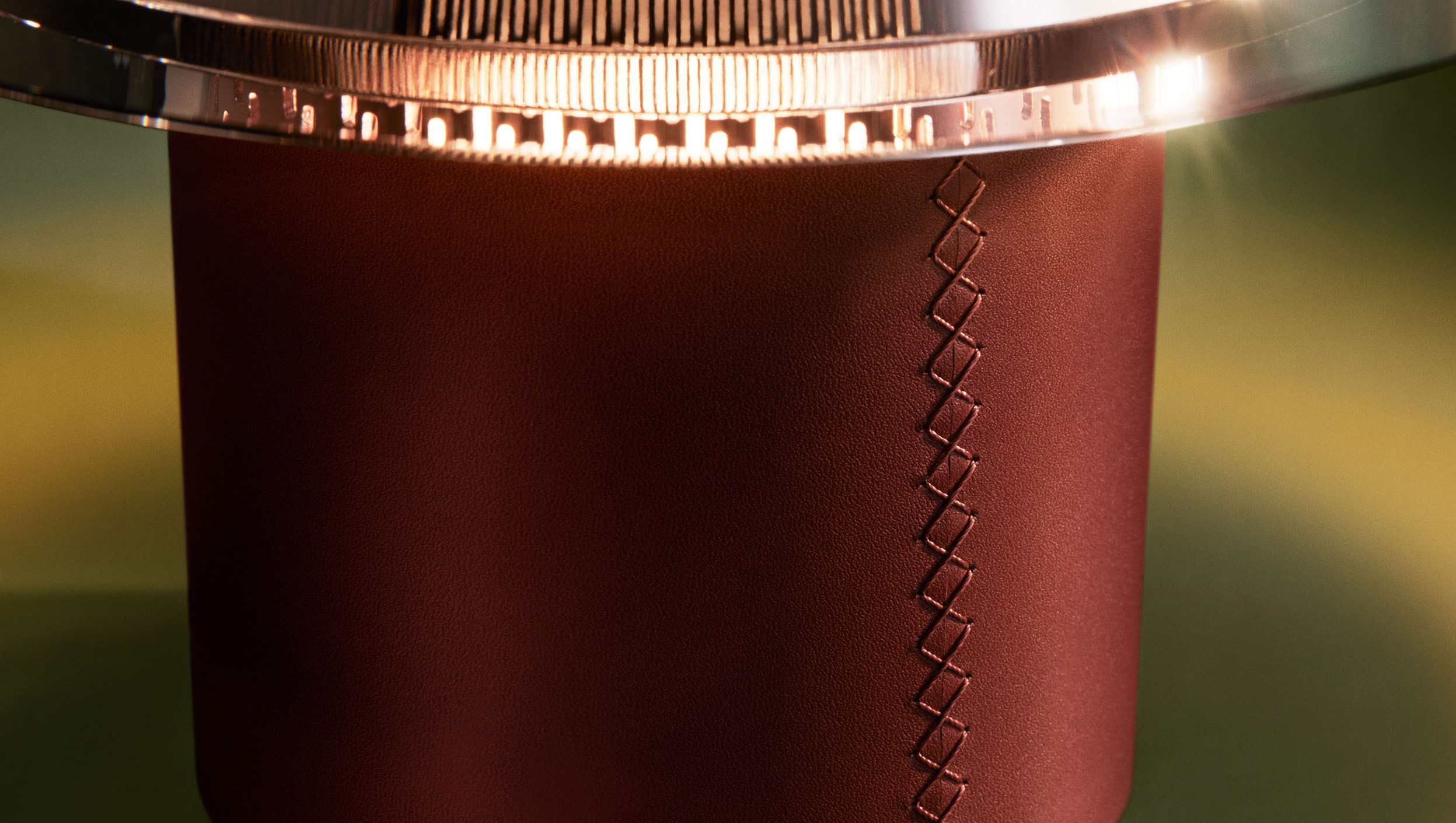 Occhio Era lusso Design cordless luminaire battery light glas seam detail