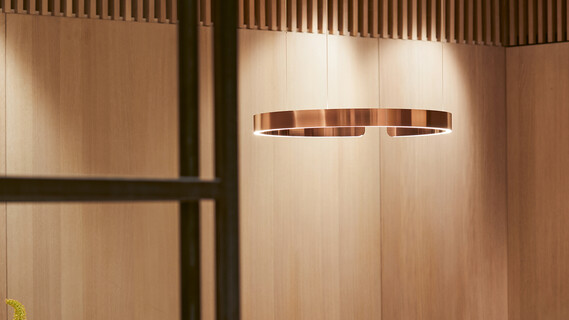 Pendelleuchte Mito Sospeso rose gold Dining