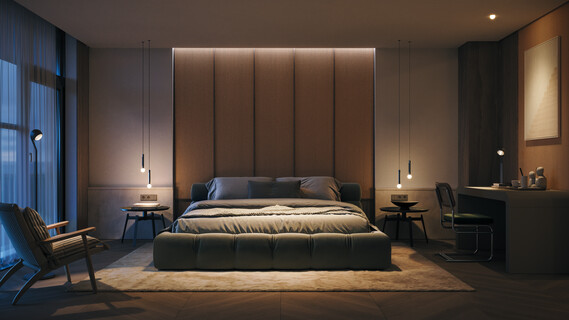 Coro moon sospeso CGI Hospitality Bedroom