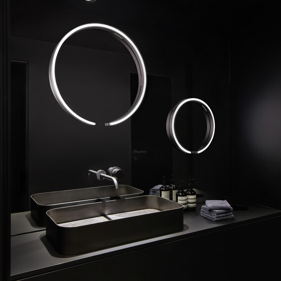 Spiegelleuchte Badezimmer rund design