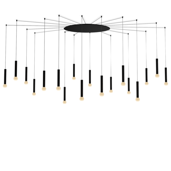 Luminaire in matt black