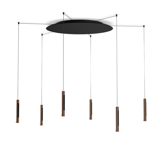 Luminaire in rose gold