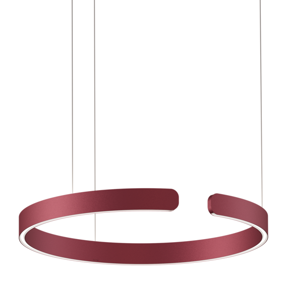 Luminaire in rosso intenso