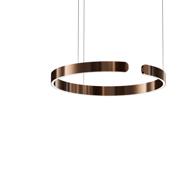 Luminaire in rose gold