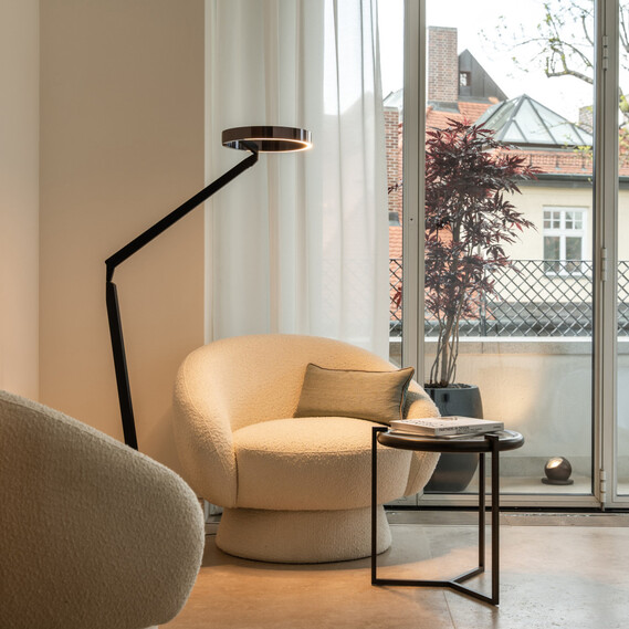 Occhio Gioia Lettura Bodenleuchte Wohnzimmer