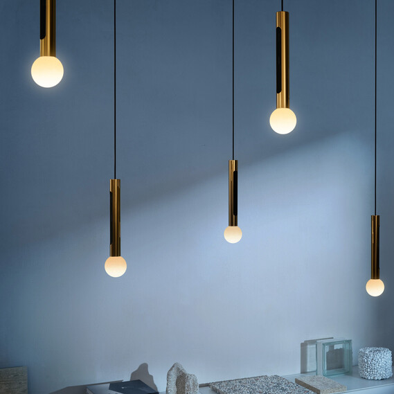 Occhio coro moon sospeso spider 9 gold Pendelleuchte