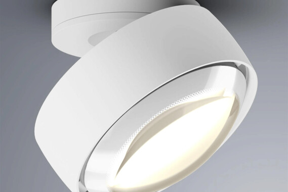 Occhio, Più R alto, Dreh- und schwenkbarer LED Aufbaustrahler, innovativer  230V VOLT light engine