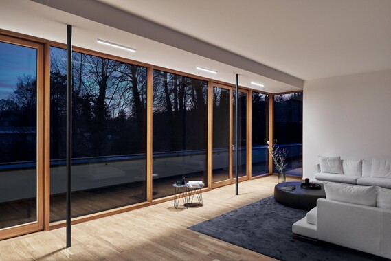 Deckenleuchte Mito alto silber matt