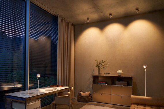 Deckenstrahler io giro gold matt