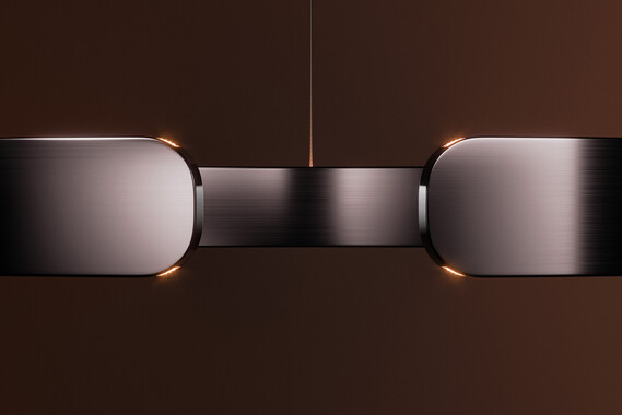 Occhio Mito sospeso pendant luminaire close up cut phantom
