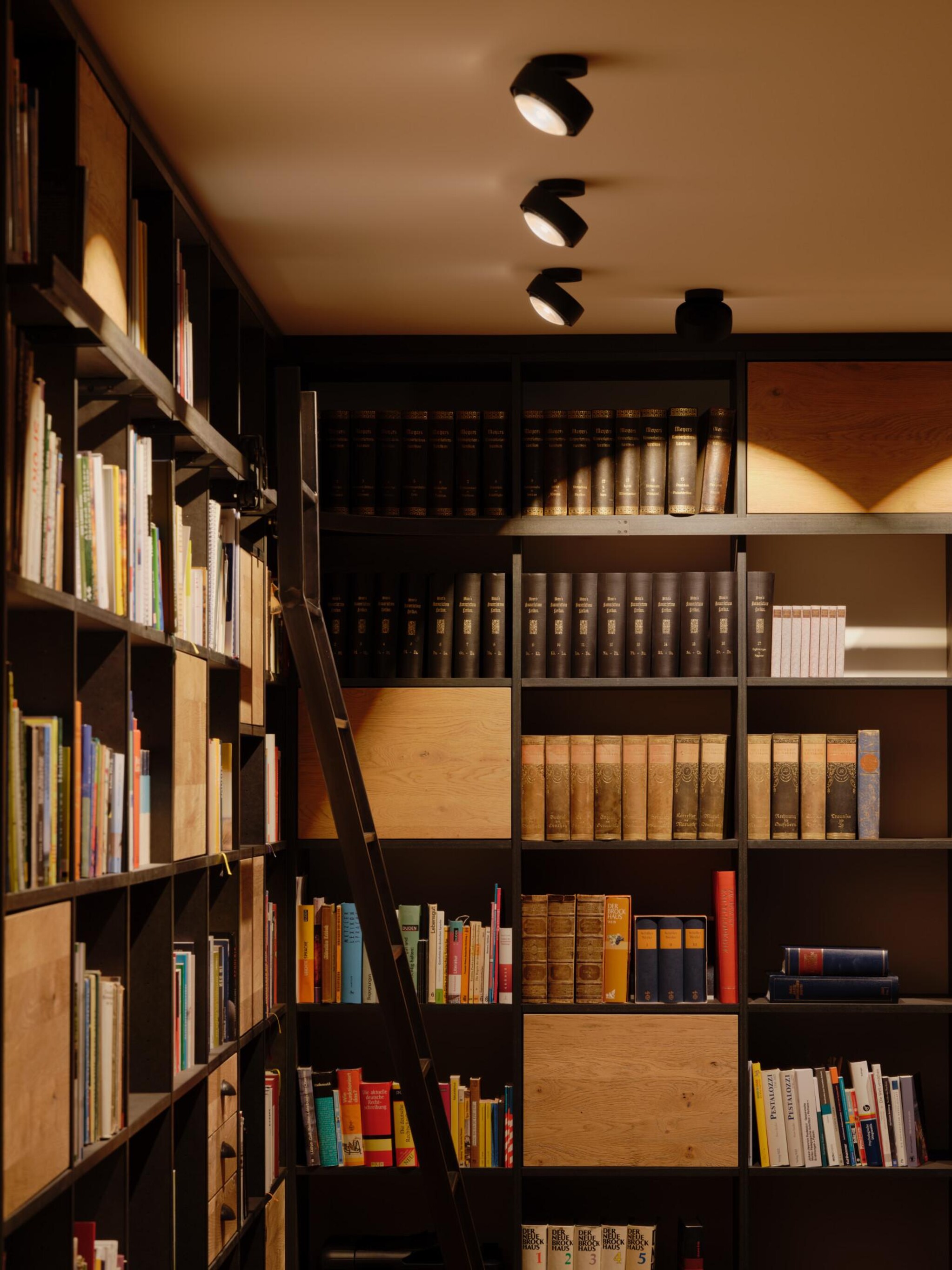 Più alto ceiling spotlight in matt black