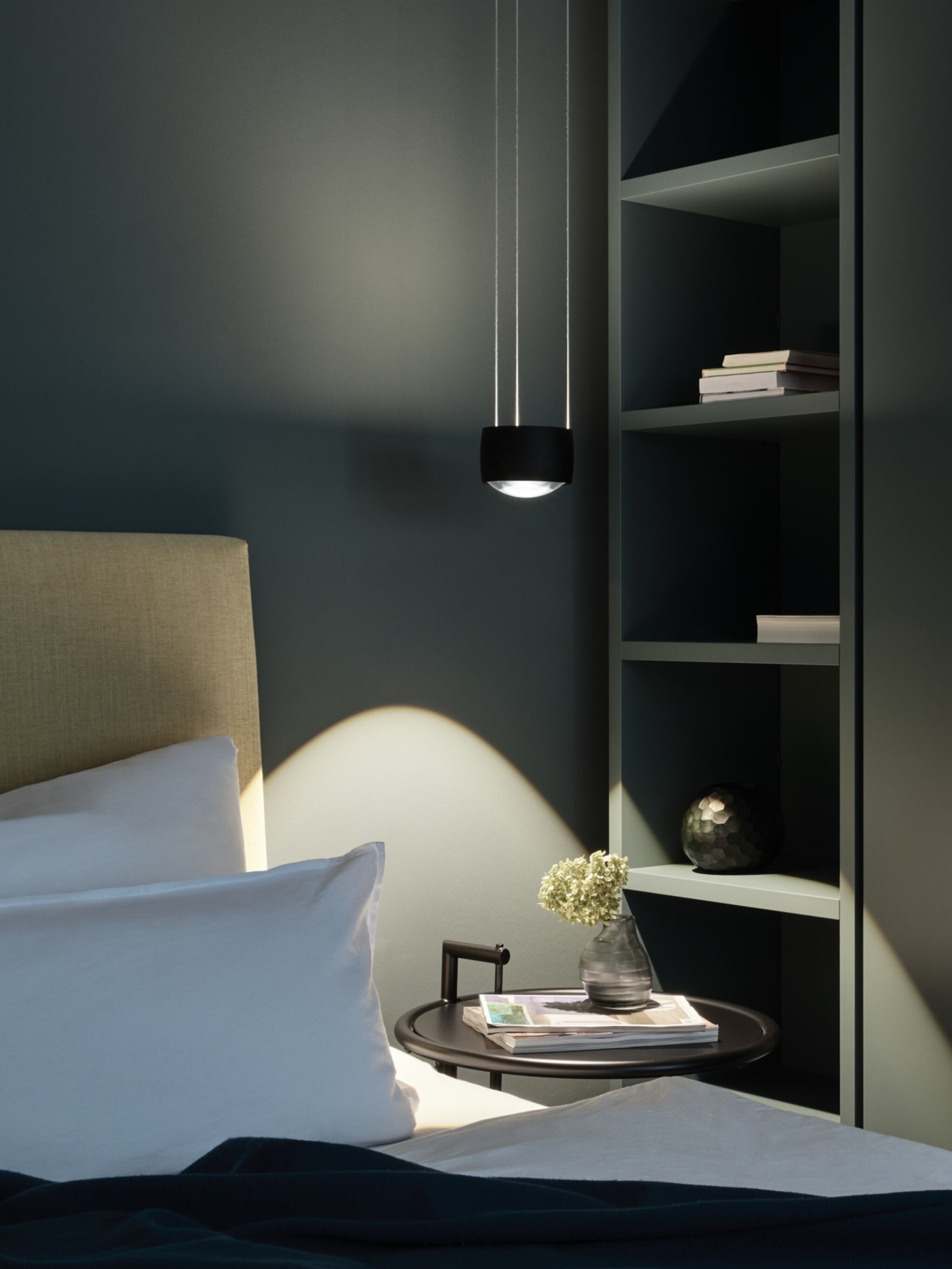 Sento sospeso pendant in minimalist bedroom