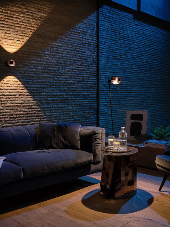 Stehleuchte Sento lettura rose gold Wohnzimmer