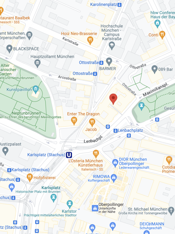 Occhio XPC München Lenbach Google Maps