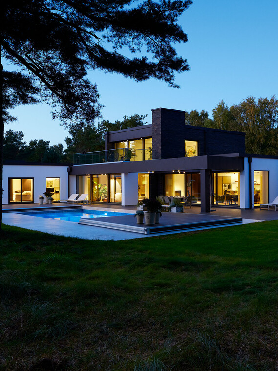 Die Villa Skane von Außen