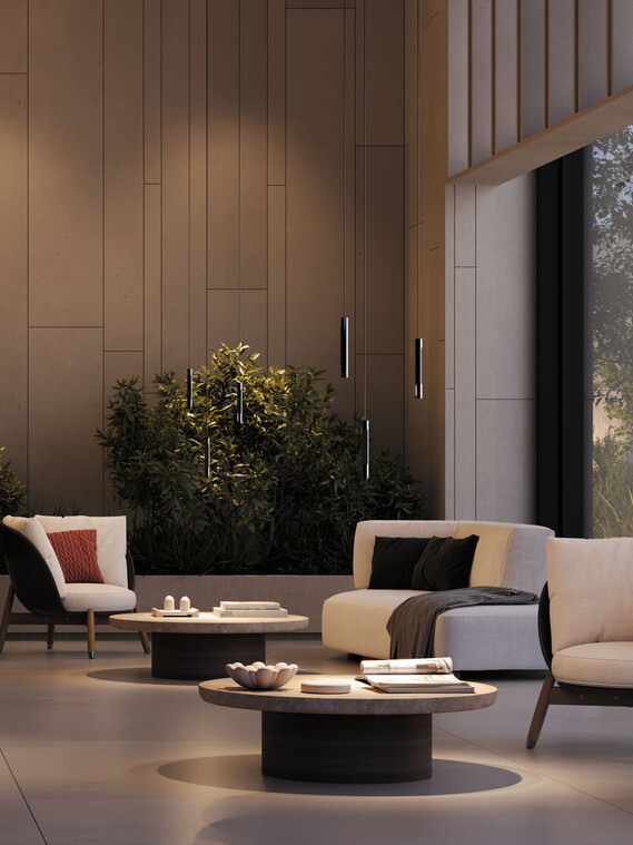 Coro sospeso CGI Lobby