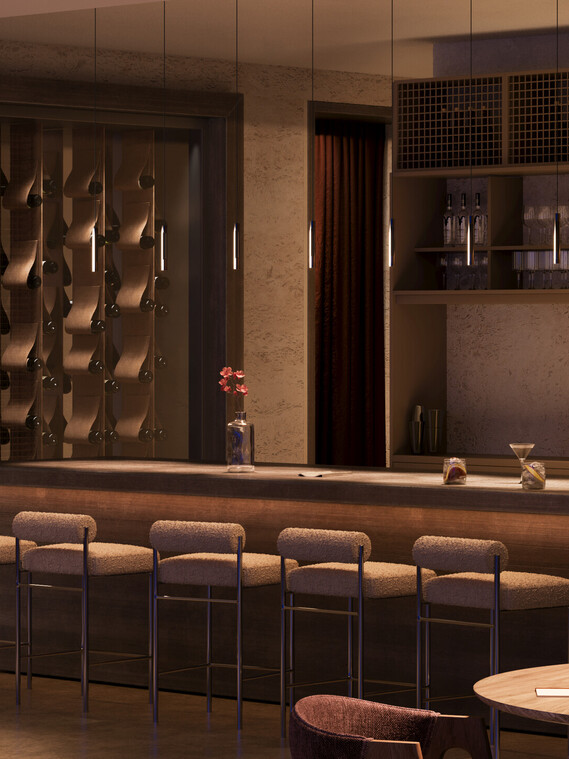 Coro sospeso CGI Hospitality Bar