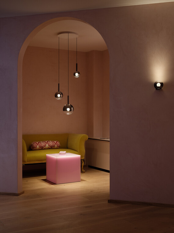 view of a waiting room in a beauty clinic