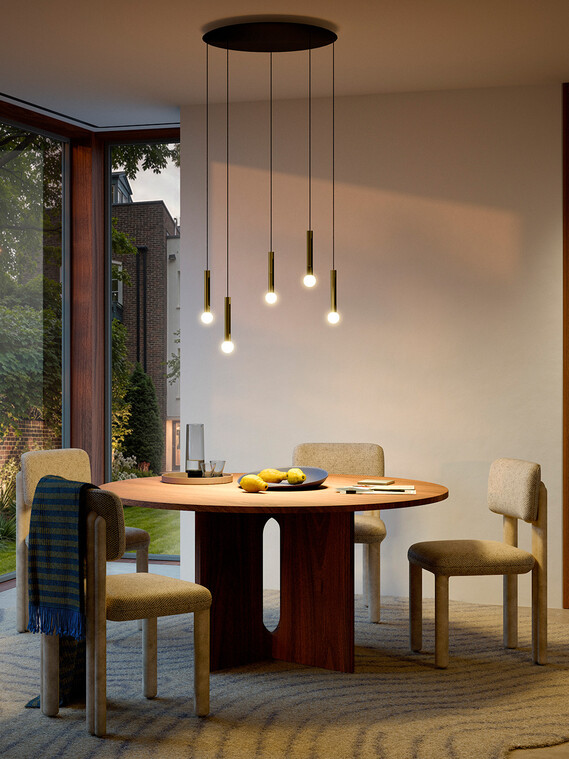 Occhio Coro moon sospeso cloud 5 bronze Pendelleuchte