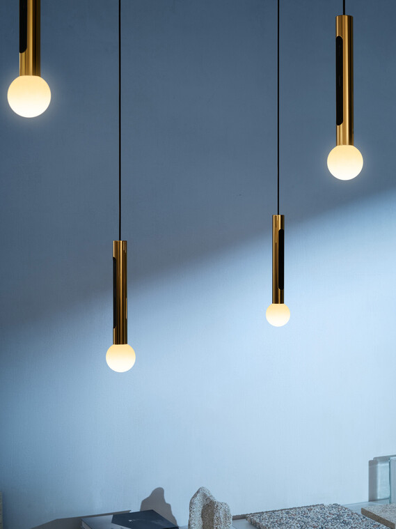 Occhio coro moon sospeso spider 9 gold Pendelleuchte