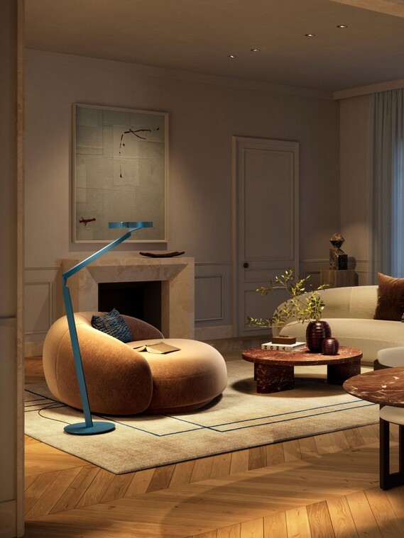 Colors CGI Content Wohnzimmer Paris