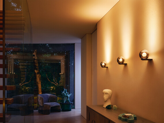 Occhio Luna parete LED glass wall luminaire illumination hallway