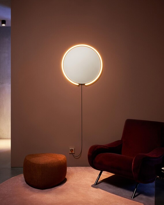 Spiegelleuchte Mito sfera corda