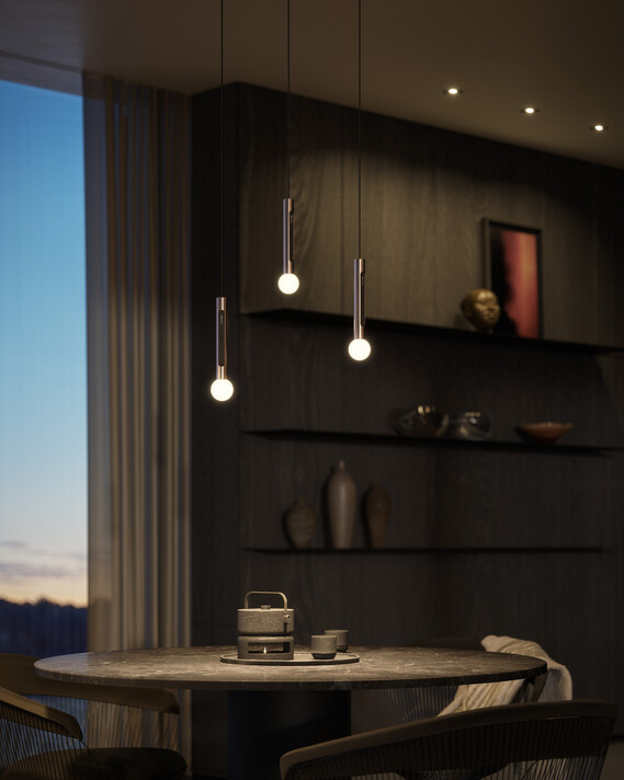Coro moon sospeso CGI Esstisch