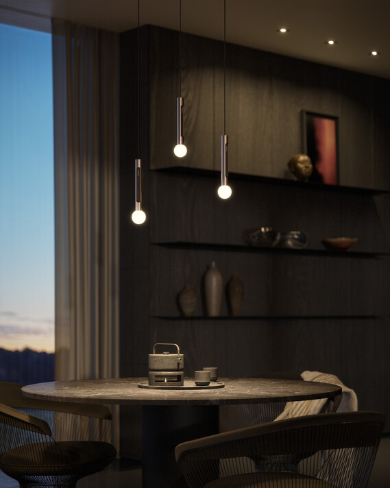 Coro moon sospeso CGI Esstisch