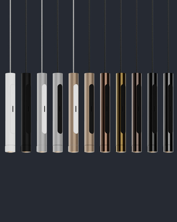 Occhio coro sospeso displaying all surface colors