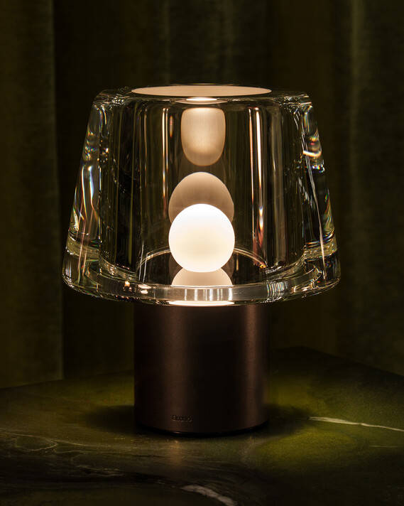 Occhio Era Tischleuchte aus Glas