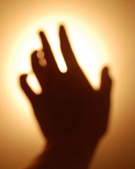 Occhio Light quality hand catching the sun