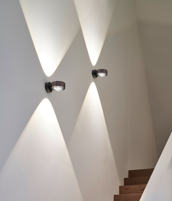 Wandleuchte Sento verticale phantom Privatwohnung Glas