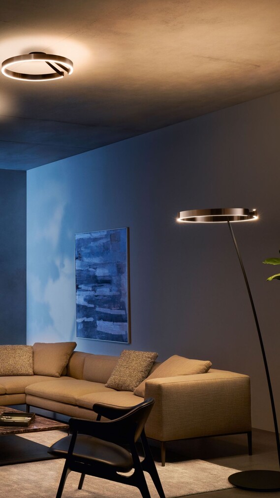 Ganar filtrar Vista Atmospheric living room lighting | Occhio