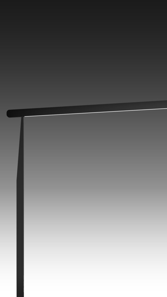 Tischleuchte Mito terra table top schwarz matt Rendering