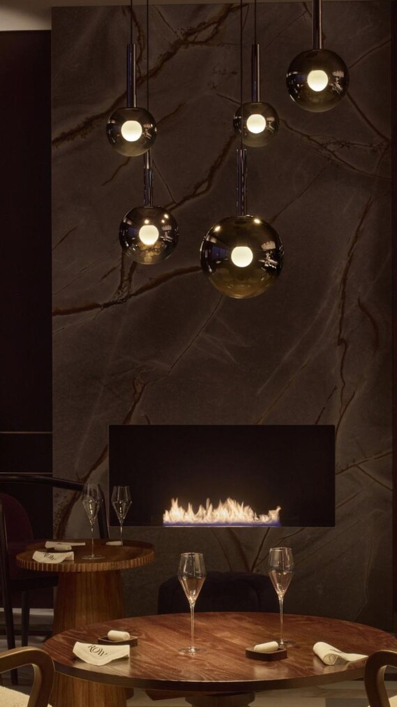 Row on 5 Restaurant London Occhio Lighting