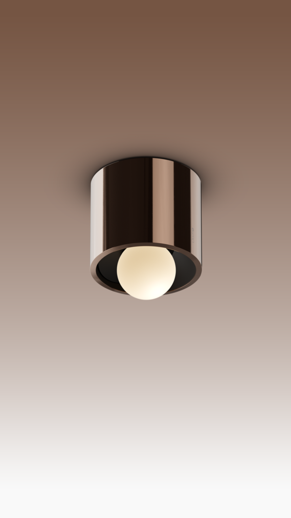 Occhio coro moon alto rosegold Deckenstrahler