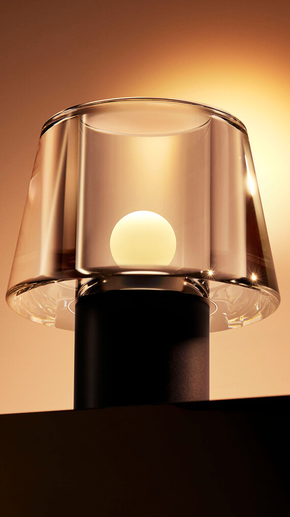 Occhio Era Design cordless lumonaire battery light glas
