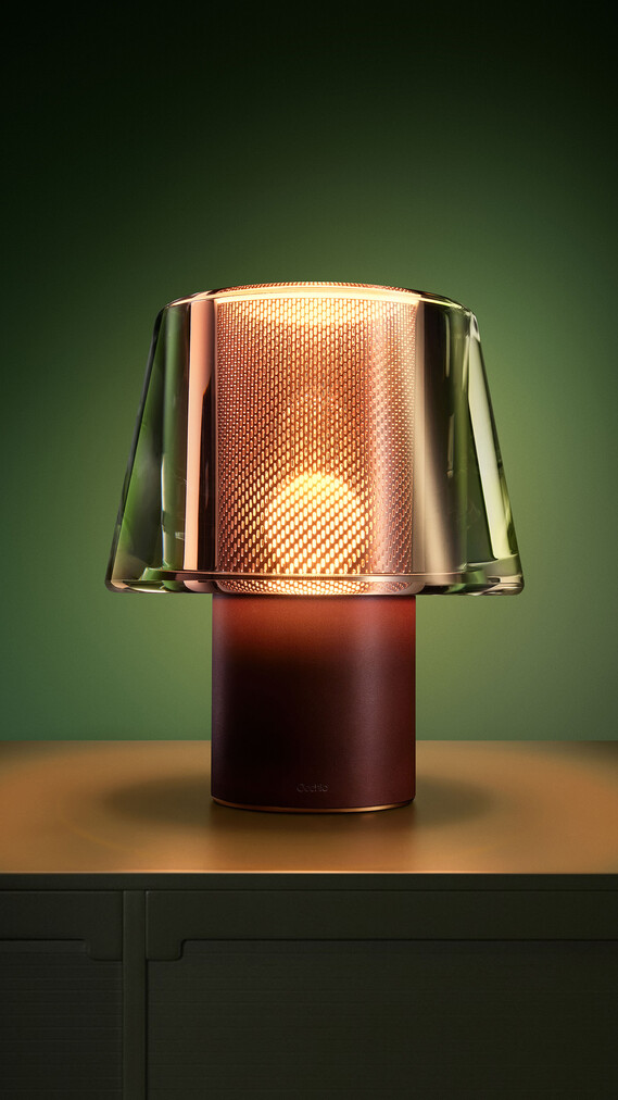 Occhio Era lussa Design cordless lumonaire battery light glas mesh